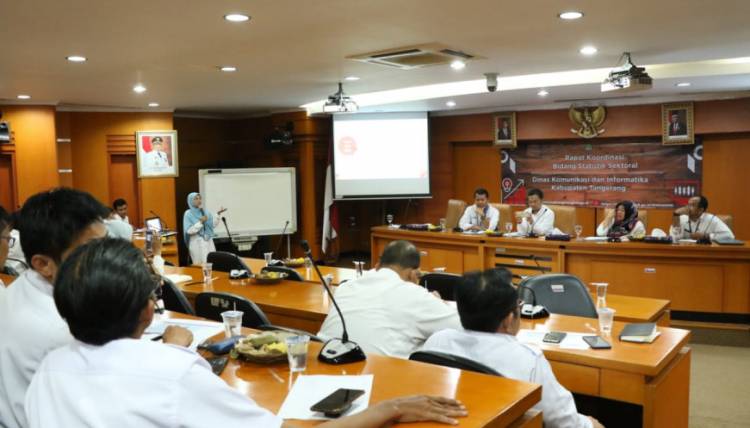 Dinas Kominfo Kabupaten Tangerang Gelar Rakor Bidang Statistik Sektoral