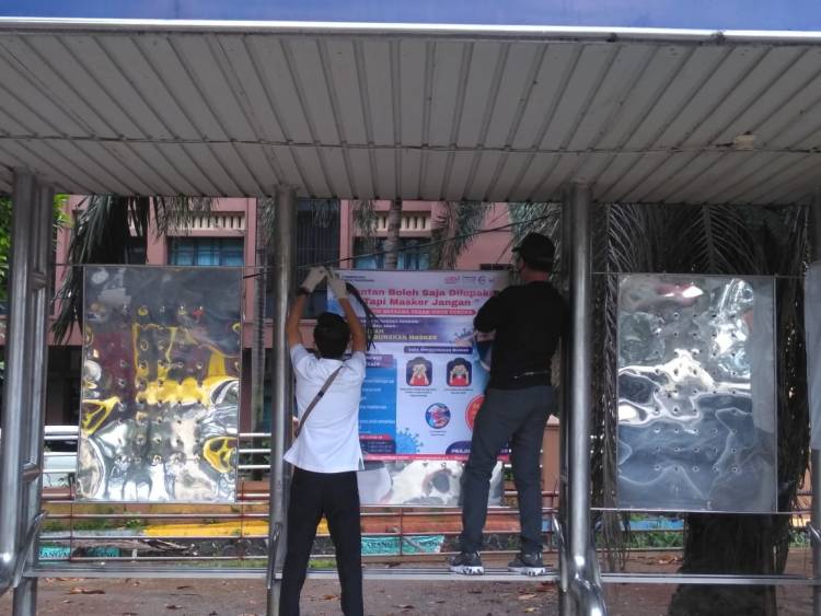 Diskominfo Kota Tangerang Sosialisasikan Wajib Pakai Masker