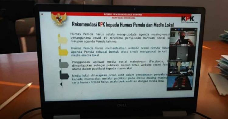 Diskominfo Kabupaten Tangerang Ikuti Rapat Publikasi Penanganan Covid-19 dengan KPK