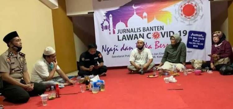 Bidhumas Polda Banten Hadiri Bukber Wartawan dan Diskominfo
