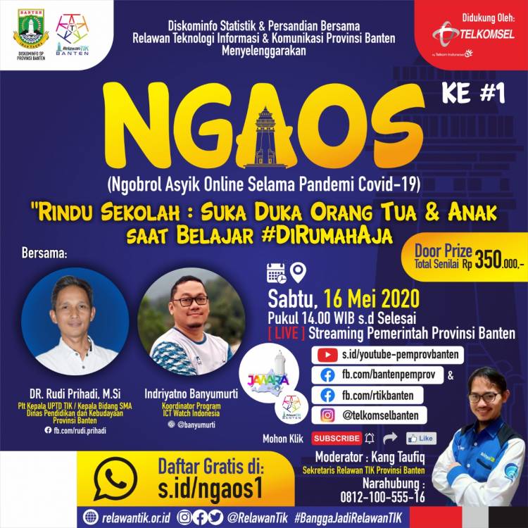 Relawan TIK Diskominfo Banten Luncurkan Program NGAOS