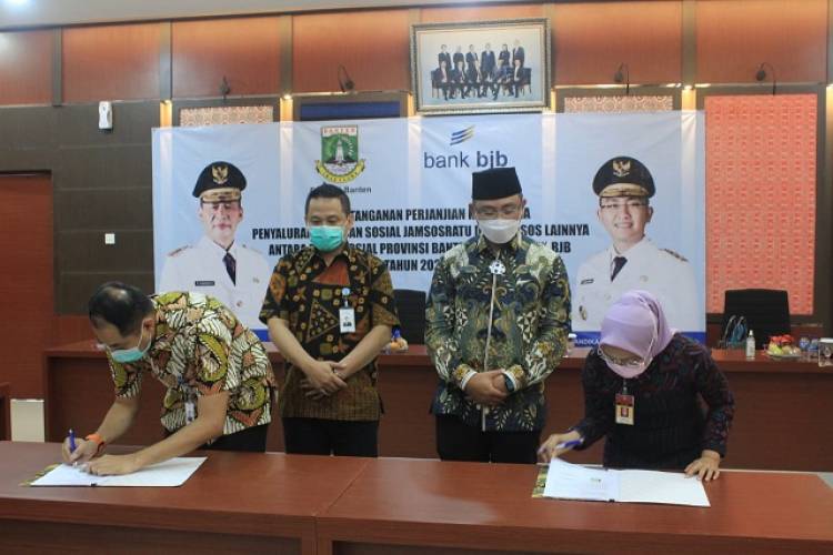 Salurkan Jamsosratu, Pemprov Banten Jalin Kerjasama dengan Bank BJB
