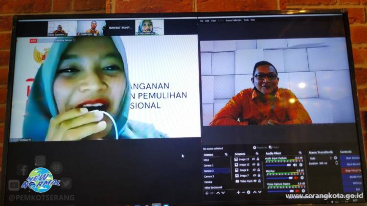 Kadiskominfo Kota Serang Ikuti Webinar Vaksin AMAN Masyarakat Sehat