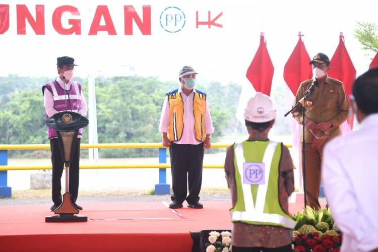 Gubernur Banten Dampingi Presiden Resmikan Bendungan Sindang Heula 